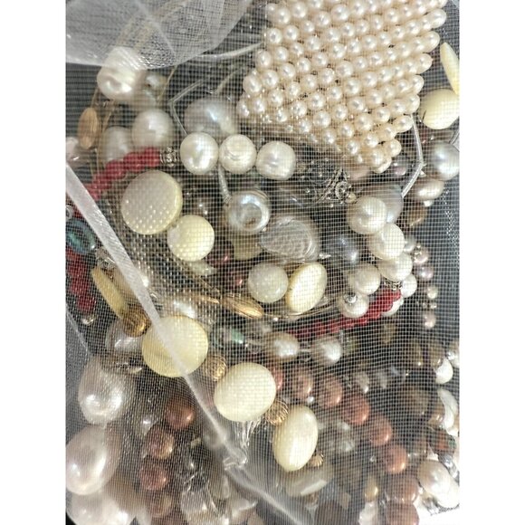 Pearl Bracelet Lot Wearable 8oz Assorted Colors & Styles, Wear or Craft, Beaded - Picture 2 of 6